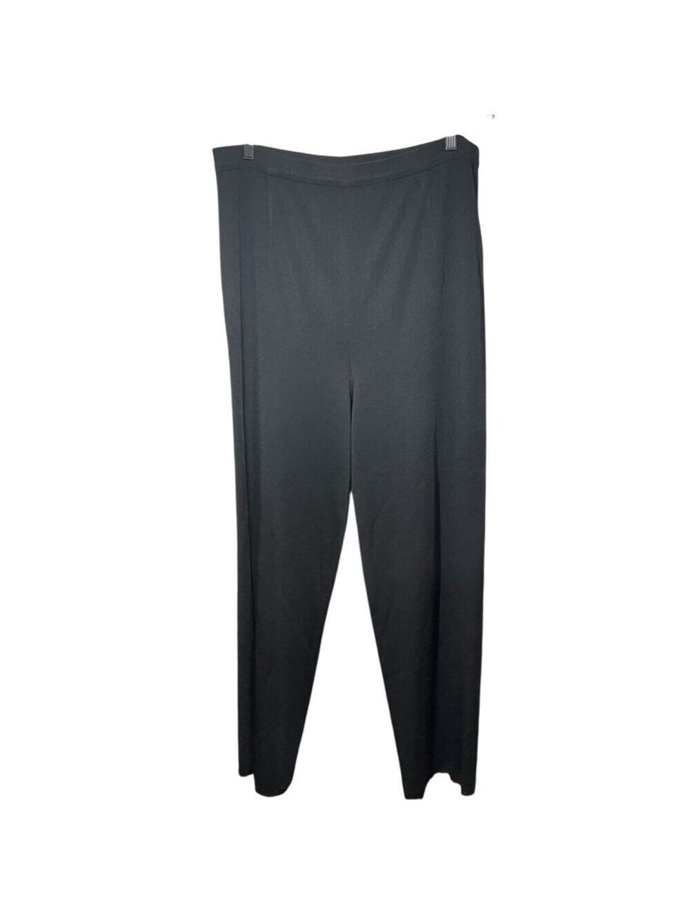 Misook Black Wide-Leg Knit Pants